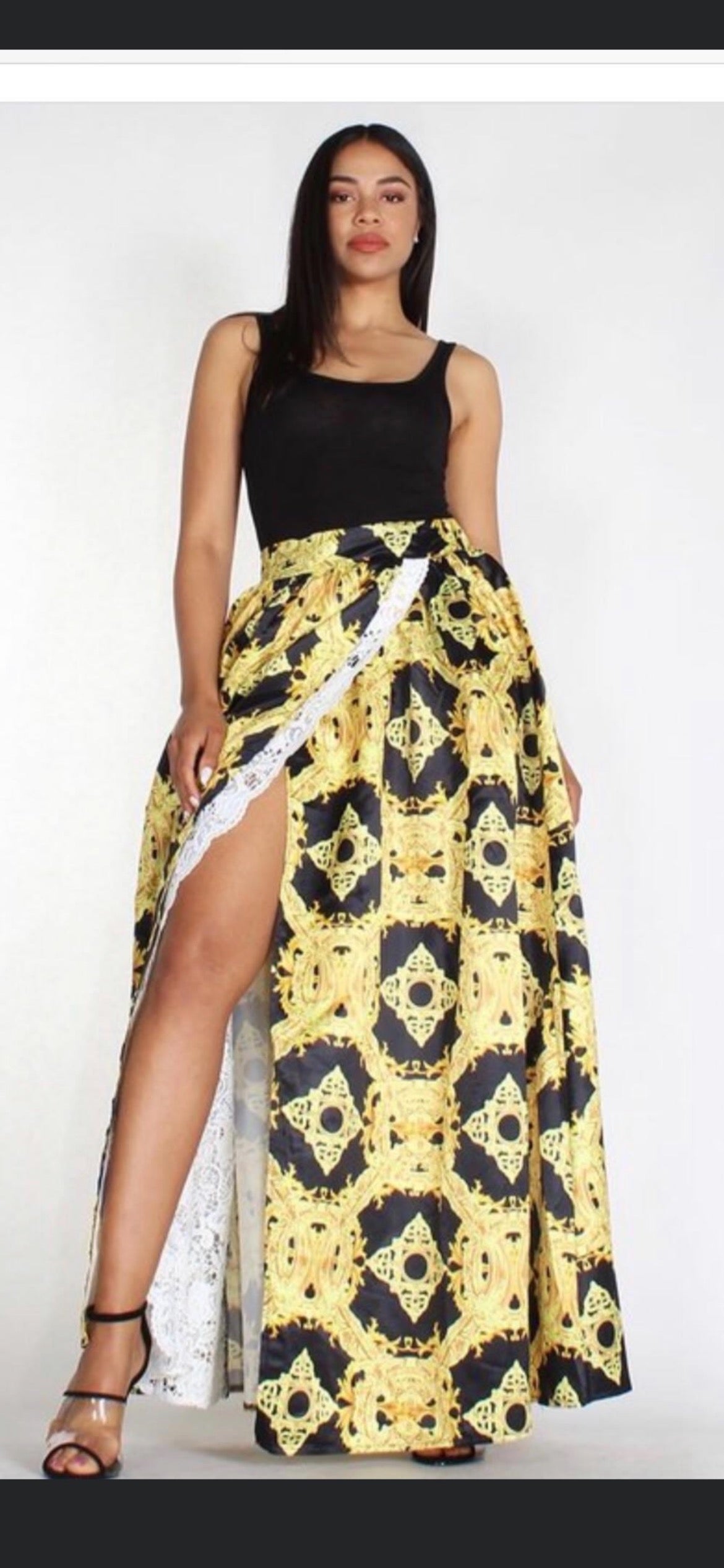 High Split Skirt