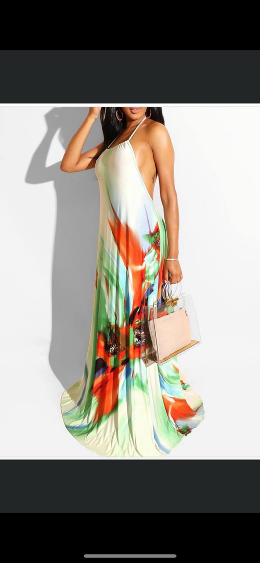 Summertime halter dress