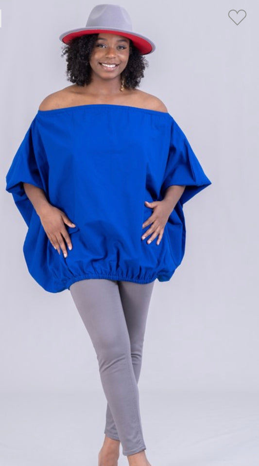 Oversized Royal blue top